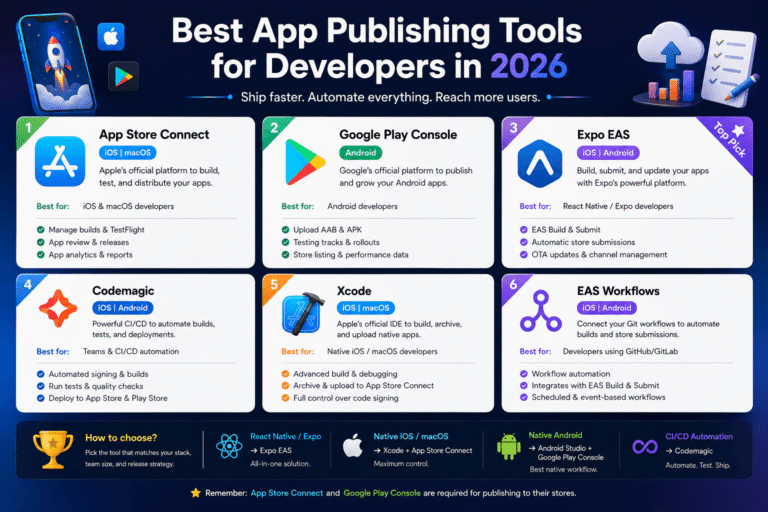 Best App Publishing Tools for Developers in 2026