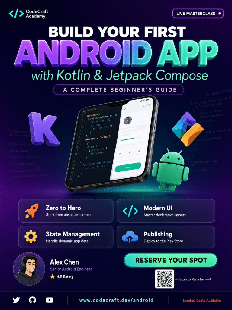 Building Your First Android App with Kotlin and Jetpack Compose A Complete Beginner’s Guide