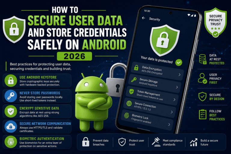 How to Secure User Data and Store Credentials Safely on Android 2026
