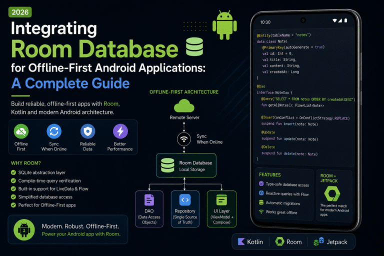 Integrating Room Database for Offline-First Android Applications: A Complete Guide 2026
