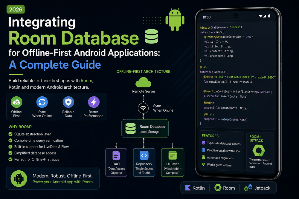 Integrating Room Database for Offline-First Android Applications: A Complete Guide 2026