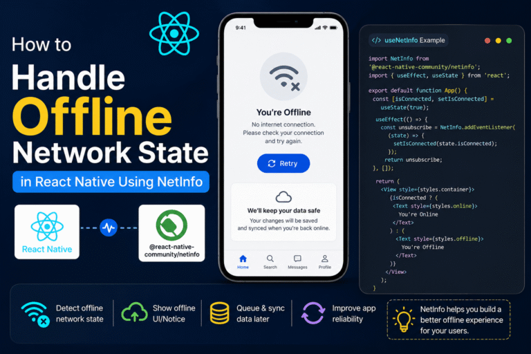 react native netinfo offline network state