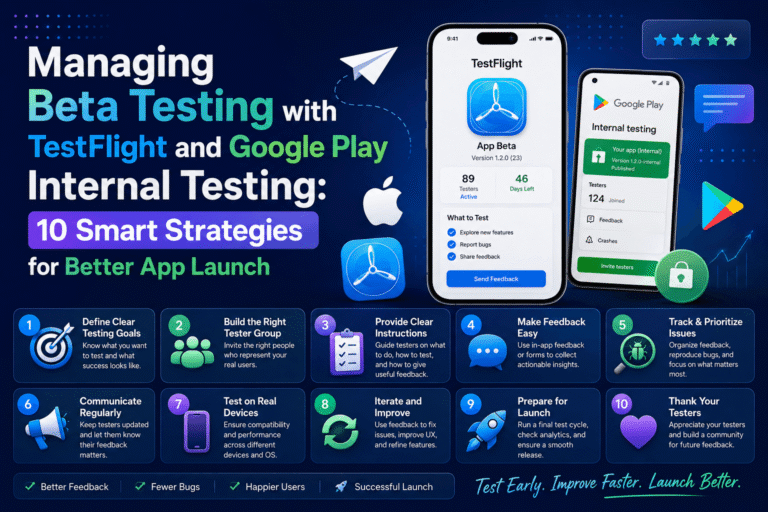 Managing Beta Testing with TestFlight and Google Play Internal Testin