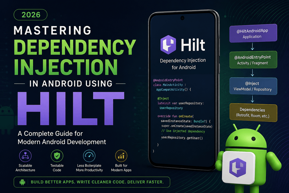Mastering Dependency Injection in Android Using Hilt A Complete Guide for Modern Android Development