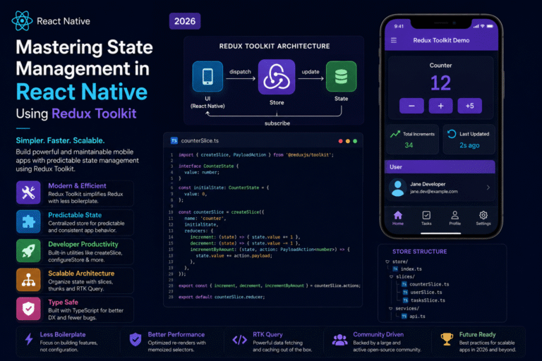 Mastering State Management in React Native Using Redux Toolkit in 2026