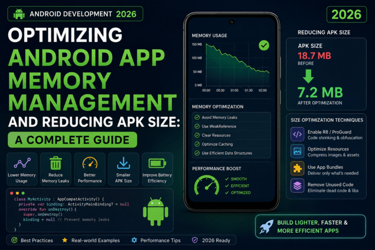 Optimizing Android App Memory Management and Reducing APK Size A Complete Guide 2026