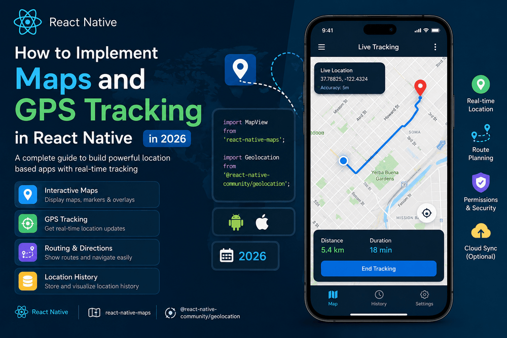 How to Implement Maps and GPS Tracking in React Native in 2026