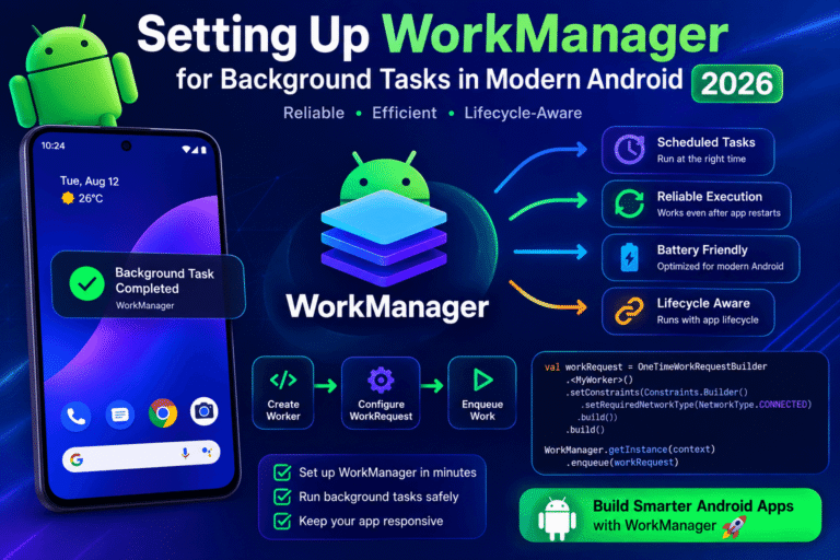 Setting Up WorkManager for Background Tasks in Modern Android 2026